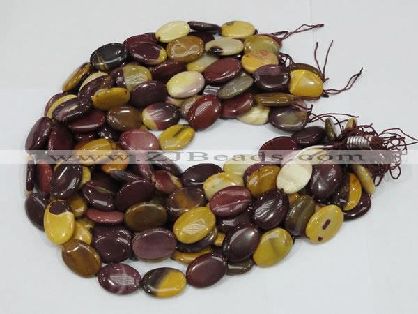 CMK74 15.5 inches 10*15mm oval mookaite gemstone beads wholesale