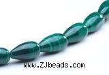 CMN10 A grade 5*10mm teardrop natural malachite beads Wholesale