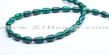 CMN10 A grade 5*10mm teardrop natural malachite beads Wholesale