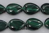 CMN102 15.5 inches 15*20mm flat teardrop natural malachite beads