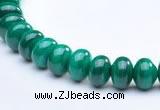 CMN16 A grade 4*6mm roundel natural malachite beads Wholesale