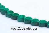 CMN18 A grade 3*6mm heart natural malachite beads Wholesale