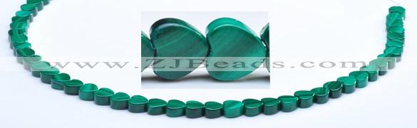 CMN18 A grade 3*6mm heart natural malachite beads Wholesale