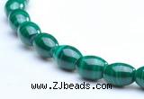 CMN21 4*6mm rice A grade natural malachite beads wholesale