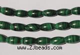 CMN210 15.5 inches 5*9mm rice natural malachite beads wholesale
