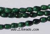 CMN217 15.5 inches 6*8mm teardrop natural malachite beads wholesale