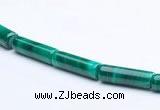 CMN24 5*13mm column shape A grade natural malachite beads