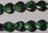 CMN258 15.5 inches 12*12mm heart natural malachite beads wholesale