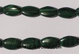 CMN265 15.5 inches 8*12mm flat drum natural malachite beads wholesale