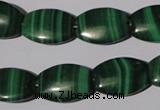 CMN268 15.5 inches 13*18mm flat drum natural malachite beads wholesale