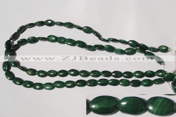 CMN270 15.5 inches 8*12mm oval natural malachite beads wholesale