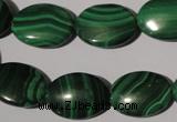 CMN274 15.5 inches 13*18mm oval natural malachite beads wholesale