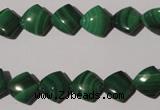 CMN289 15.5 inches 10*10mm trapezoid natural malachite beads