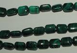 CMN300 15.5 inches 6*8mm rectangle natural malachite beads wholesale