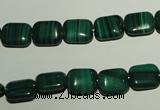 CMN302 15.5 inches 8*10mm rectangle natural malachite beads wholesale