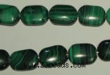 CMN304 15.5 inches 10*14mm rectangle natural malachite beads wholesale