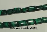 CMN310 15.5 inches 6*8mm rectangle natural malachite beads wholesale