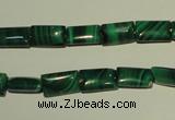 CMN311 15.5 inches 6*10mm rectangle natural malachite beads wholesale