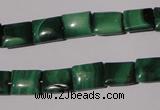 CMN312 15.5 inches 8*10mm rectangle natural malachite beads wholesale