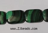 CMN317 15.5 inches 15*20mm rectangle natural malachite beads wholesale