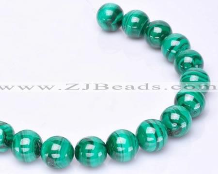 CMN39 AB grade 8mm round natural malachite beads Wholesale