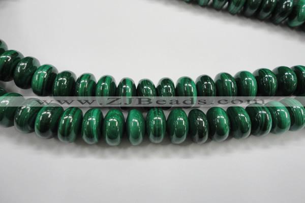 CMN402 15.5 inches 6*10mm rondelle natural malachite beads wholesale