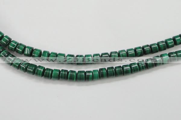 CMN408 15.5 inches 5*6mm tyre natural malachite beads wholesale