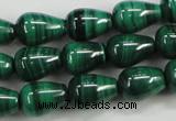 CMN414 15.5 inches 5*7mm teardrop natural malachite beads wholesale