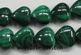 CMN425 15.5 inches 8*8mm heart natural malachite beads wholesale