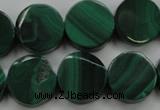 CMN430 15.5 inches 10mm coin natural malachite beads wholesale