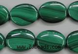 CMN435 15.5 inches 15*20mm oval natural malachite beads wholesale