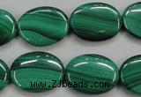 CMN435 15.5 inches 15*20mm oval natural malachite beads wholesale
