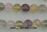 CMQ303 15.5 inches 10mm round multicolor quartz gemstone beads