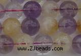 CMQ313 15.5 inches 10mm round citrine & amethyst beads wholesale