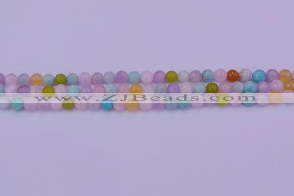 CMQ341 15.5 inches 6mm round mixed quartz gemstone beads