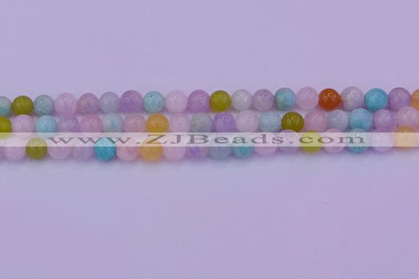 CMQ342 15.5 inches 8mm round mixed quartz gemstone beads