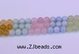 CMQ364 15.5 inches 12mm round rainbow quartz beads wholesale