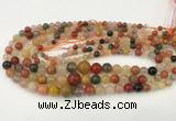 CMQ448 15.5 inches 4mm - 12mm round mixed quartz graduated beads