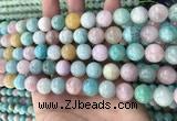 CMQ468 15.5 inches 10mm round mixed gemstone beads wholesale