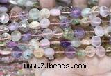 CMQ500 15.5 inches 10mm flat round colorfull quartz beads wholesale