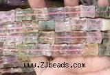 CMQ510 15.5 inches 12*16mm bone colorfull quartz beads