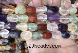 CMQ515 10*12mm - 13*18mm faceted nuggets colorfull quartz beads