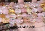 CMQ516 10*12mm - 13*18mm faceted nuggets colorfull quartz beads