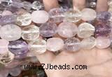 CMQ522 12*16mm - 15*20mm faceted nuggets colorfull quartz beads