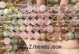 CMQ535 15.5 inches 10mm faceted round colorfull quartz beads