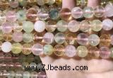 CMQ536 15.5 inches 12mm faceted round colorfull quartz beads