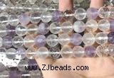 CMQ557 15.5 inches 12mm faceted round colorfull quartz beads
