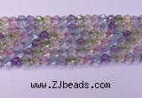 CMQ575 15.5 inches 6mm faceted round mixed quartz beads