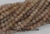 CMS01 15.5 inches 4mm round moonstone gemstone beads wholesale