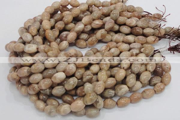 CMS07 15.5 inches 10*14mm rice moonstone gemstone beads wholesale
